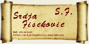 Srđa Fišeković vizit kartica